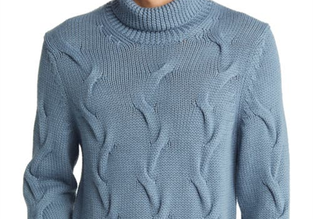Brax Brian Wool Blend Turtleneck Sweater In Storm