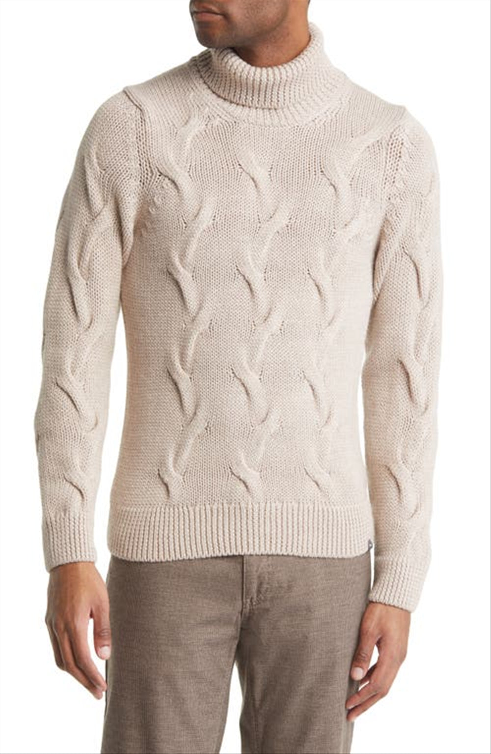 Brax Men's Cookie Brian Wool Blend Turtleneck Sweater Size 52