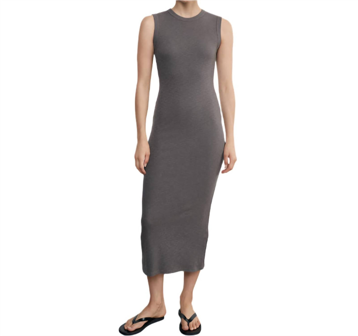 Enza Costa - Textured Rib Sleeveless Maxi Dress
