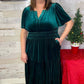 1 The Woman - Women's Dahlia Velvet Maxi Dress