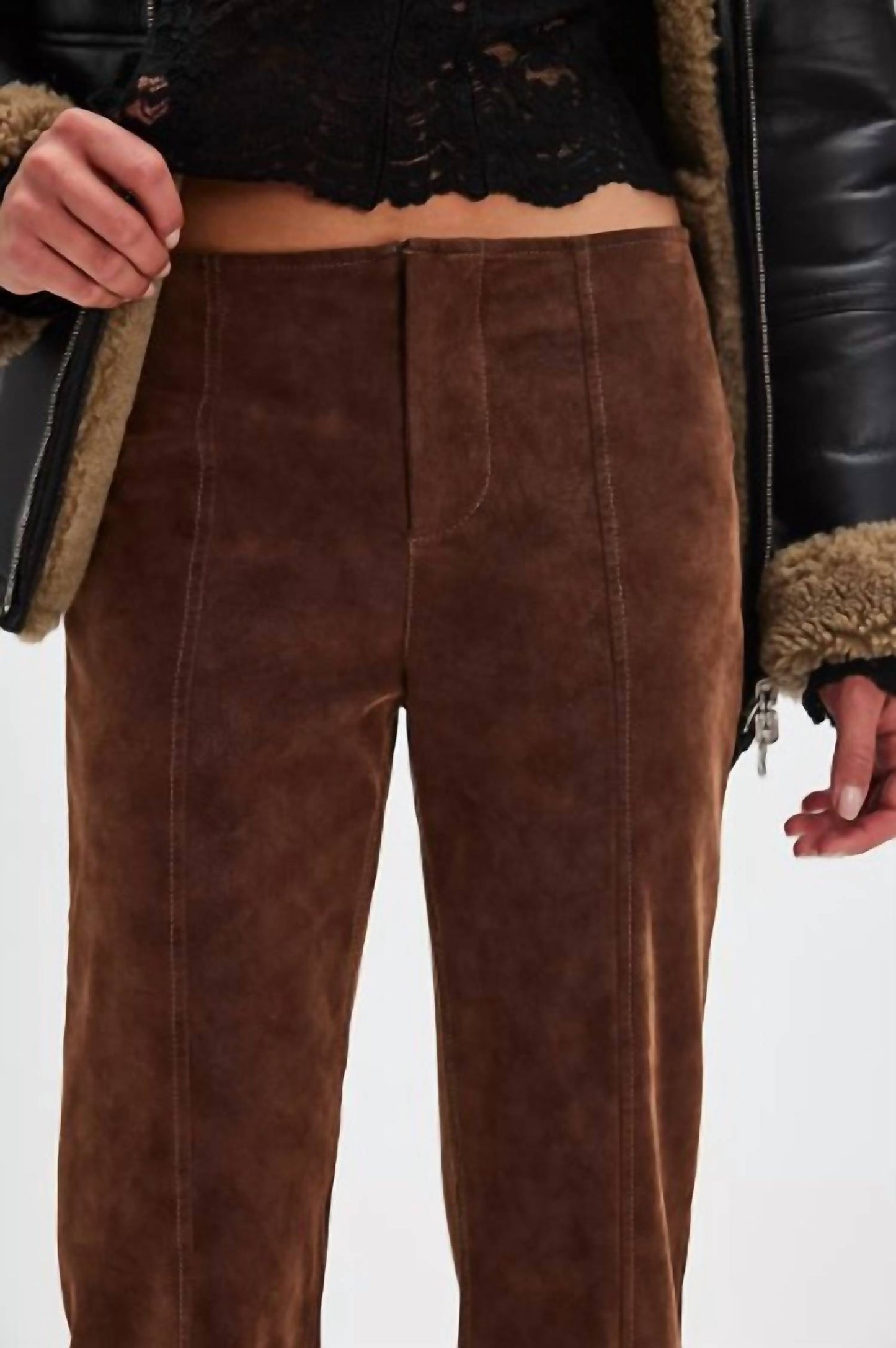 Free People - Glow Up Vegan Suede Pants