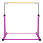 BalanceFrom Fitness 120 x 48 Inch Exercise Mat & Adjustable Gymnastics Bar, Pink