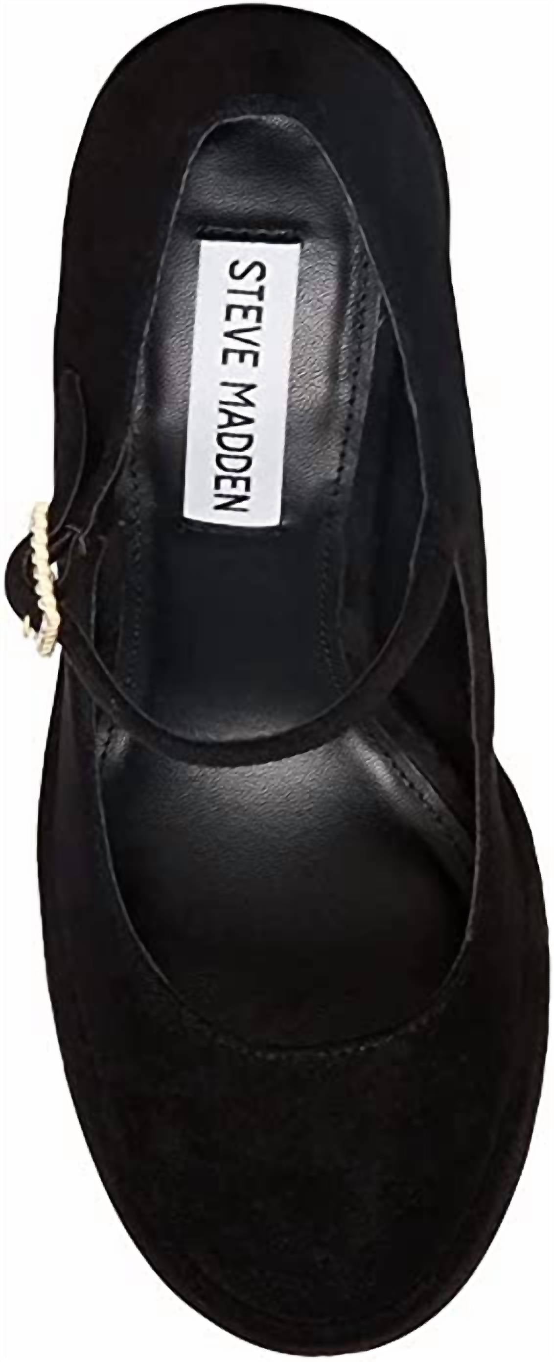 Steve Madden - Women's Elyssa Block Heel Retro Mary Jane Velvet Platform Pumps