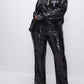 Good American - SEQUIN WIDE LEG PANTS