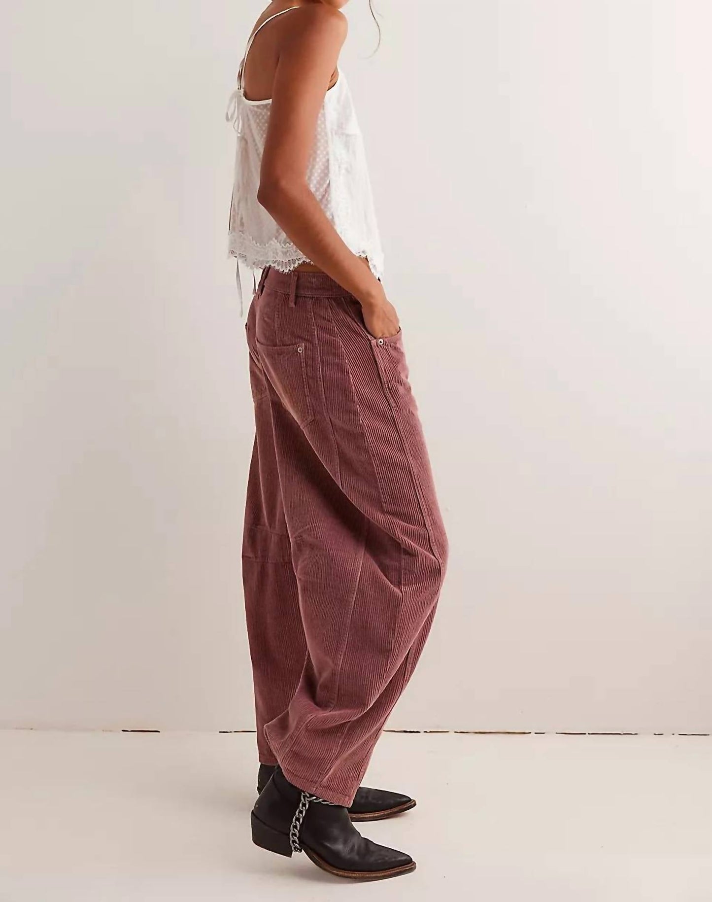 Free People - Good Luck Cord Barrel Jeans