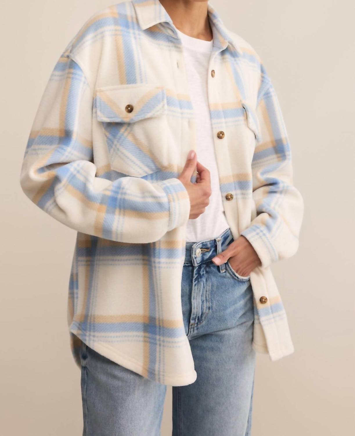 Z Supply - Hiker Two Toned Fleece Jacket