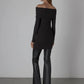 Enza Costa - SWEATER KNIT OFF-SHOULDER TUNIC/MINI