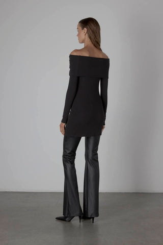 Enza Costa - SWEATER KNIT OFF-SHOULDER TUNIC/MINI