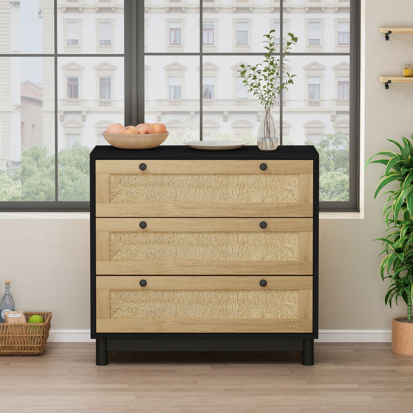 3 Drawer Storage Cabinet For Living Room