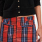Free People - Mille-Fleurs Plaid Micro Skirt