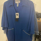 Joseph Ribkoff - Women's Seersucker Boxy High-low V-neck Top