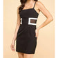 Baby Pink - Color Block Mini Dress