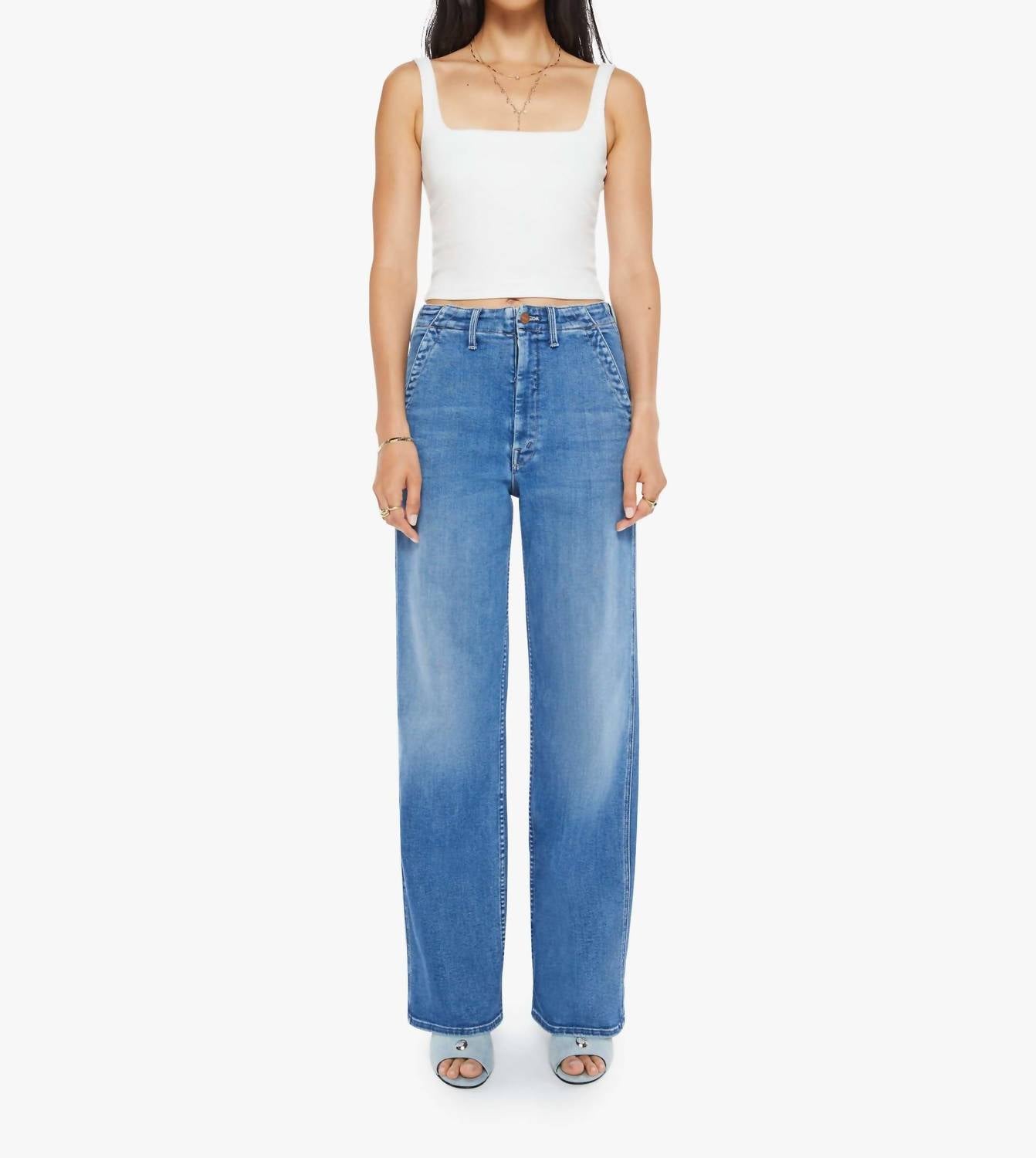 Mother - The Major Prep Zip Sneak Jeans