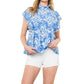 Thml - Flutter Sleeve Print Top