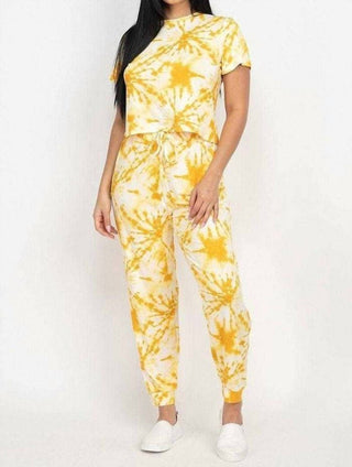 Capella - Tie-Dye Crop Top & Jogger Pants Set