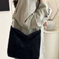 42Pops - Corduroy Slouchy Tote Bag With Guitar Shoulder Strap