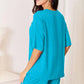 Basic Bae - Full Size Soft Rayon Half Sleeve Top And Shorts Set