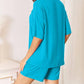Basic Bae - Full Size Soft Rayon Half Sleeve Top And Shorts Set