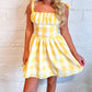 Day + Moon - Golden Gingham Dress