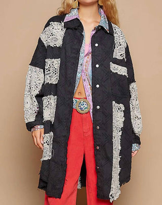 Pol - Crochet Patch Shacket