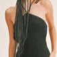 Sage The Label - Beloved Pointelle Halter Mini Dress