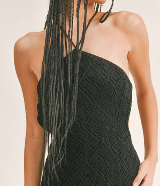 Sage The Label - Beloved Pointelle Halter Mini Dress