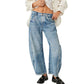 Free People - Good Luck Mid Rise Barrel Jeans