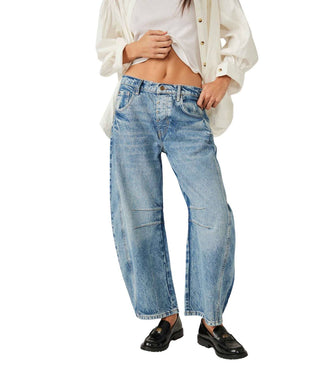 Free People - Good Luck Mid Rise Barrel Jeans