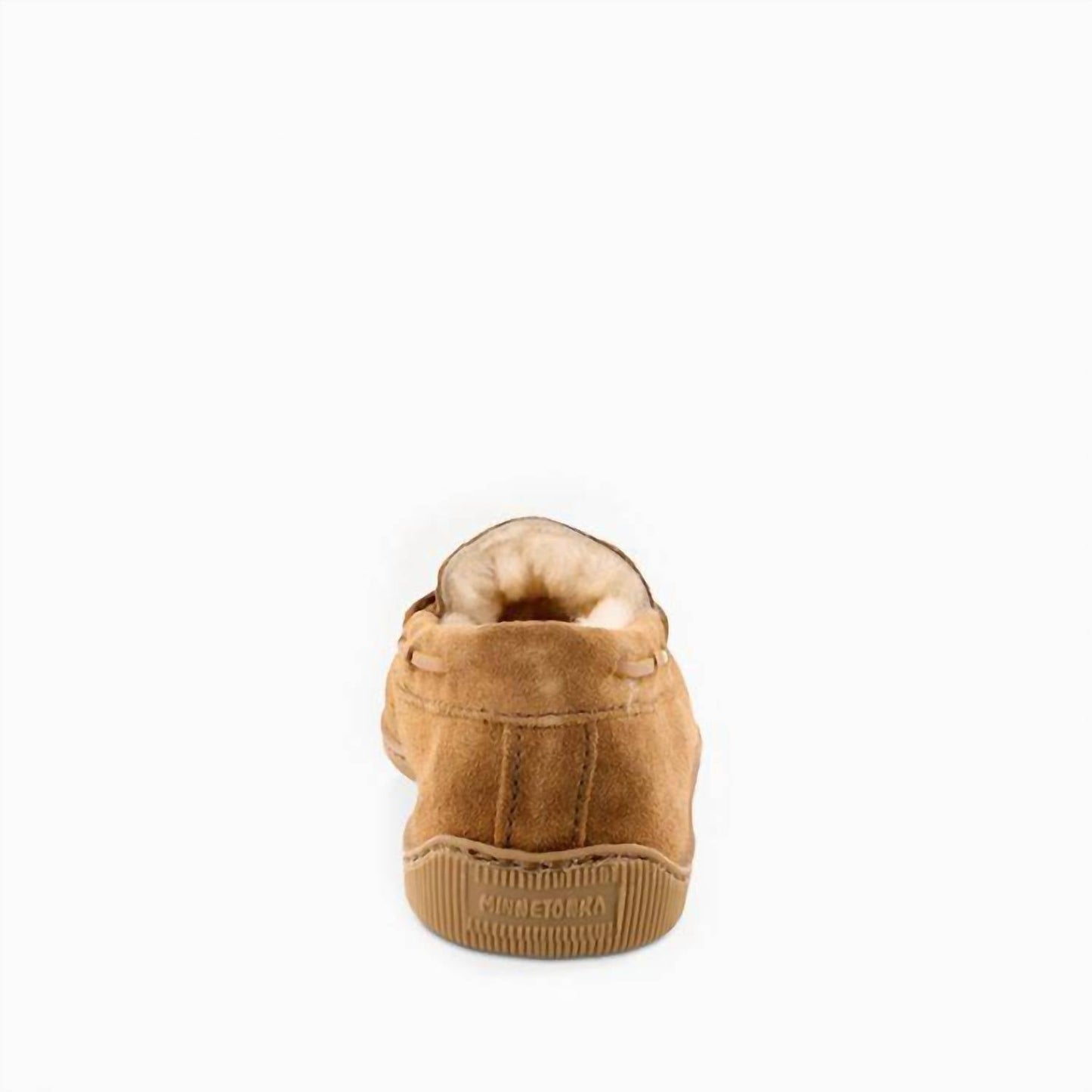 Minnetonka - Men's Sheepskin Hardsole Moccasin Shoes - Wide