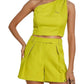 Milk & Honey - Paige One-shoulder Bow Detail Short Set