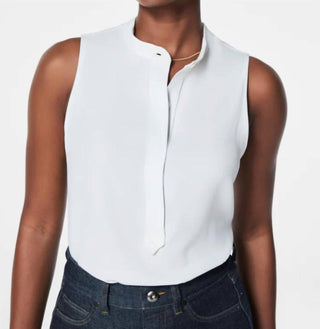 Spanx - Crepe Popover Blouse