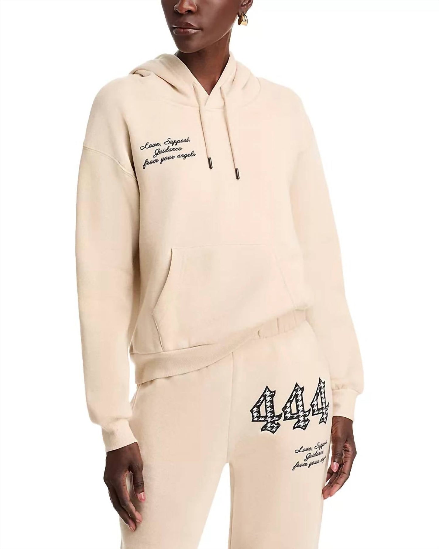 Vintage Havana - Angel Number 444 Hoodie with Patch