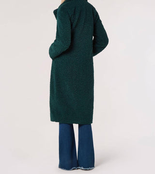 Apricot - Longline Borg Coat