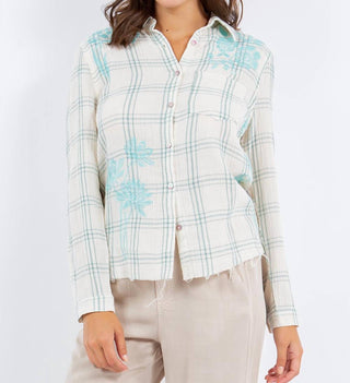 Paparazzi - Double Face Embroidered Plaid Shirt