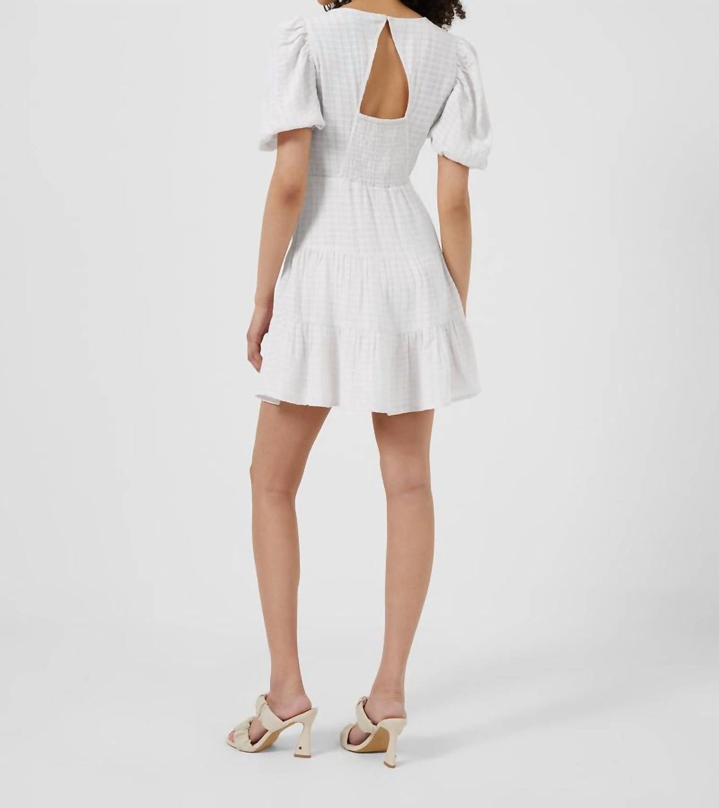 French Connection - BIRCH GINGHAM TIERED DRESS