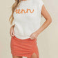 Cloud Ten - Tenn Embroidered Sleeveless Sweater Top