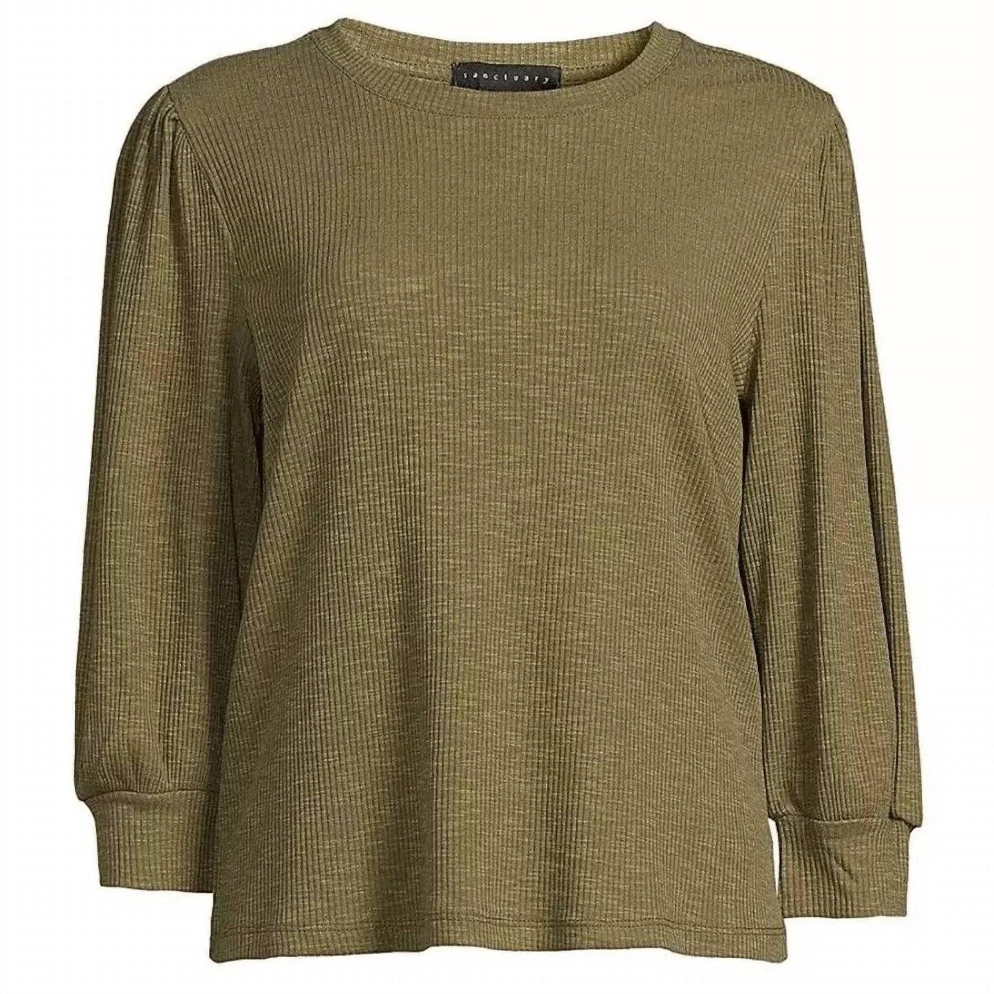 Sanctuary - Puff Sleeve Ribbed Top