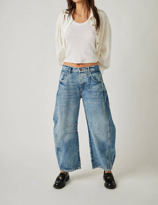 Free People - Good Luck Mid Rise Barrel Jeans