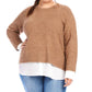 Karen Kane - Plus Size Layered Crewneck Sweater