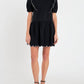 2.7 August Apparel - Scallop Edge Knit Mini Dress