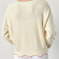 &Merci - Scallop Pullover Sweater