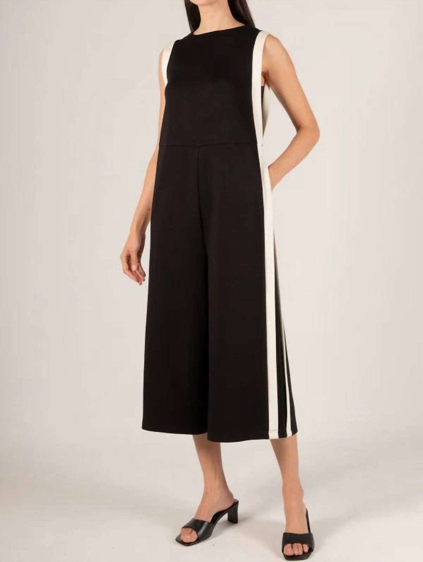 P.Cill - Butter Modal Border Contrast Jumpsuit