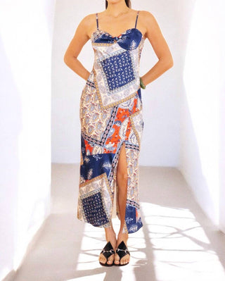 Bailey Rose - Paisley Patchwork Midi Dress