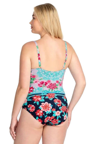 Johnny Was - Japer Ruched One Piece Swimsuit