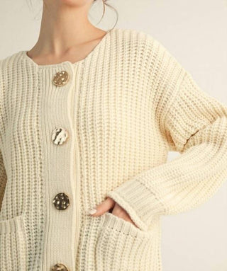Jodifl - Big Button Sweater Cardigan