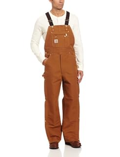 Carhartt Men's Zip To Thigh Bib Overall Unlined,Carhartt Brown,38 x 32 (B000WCSY1S)