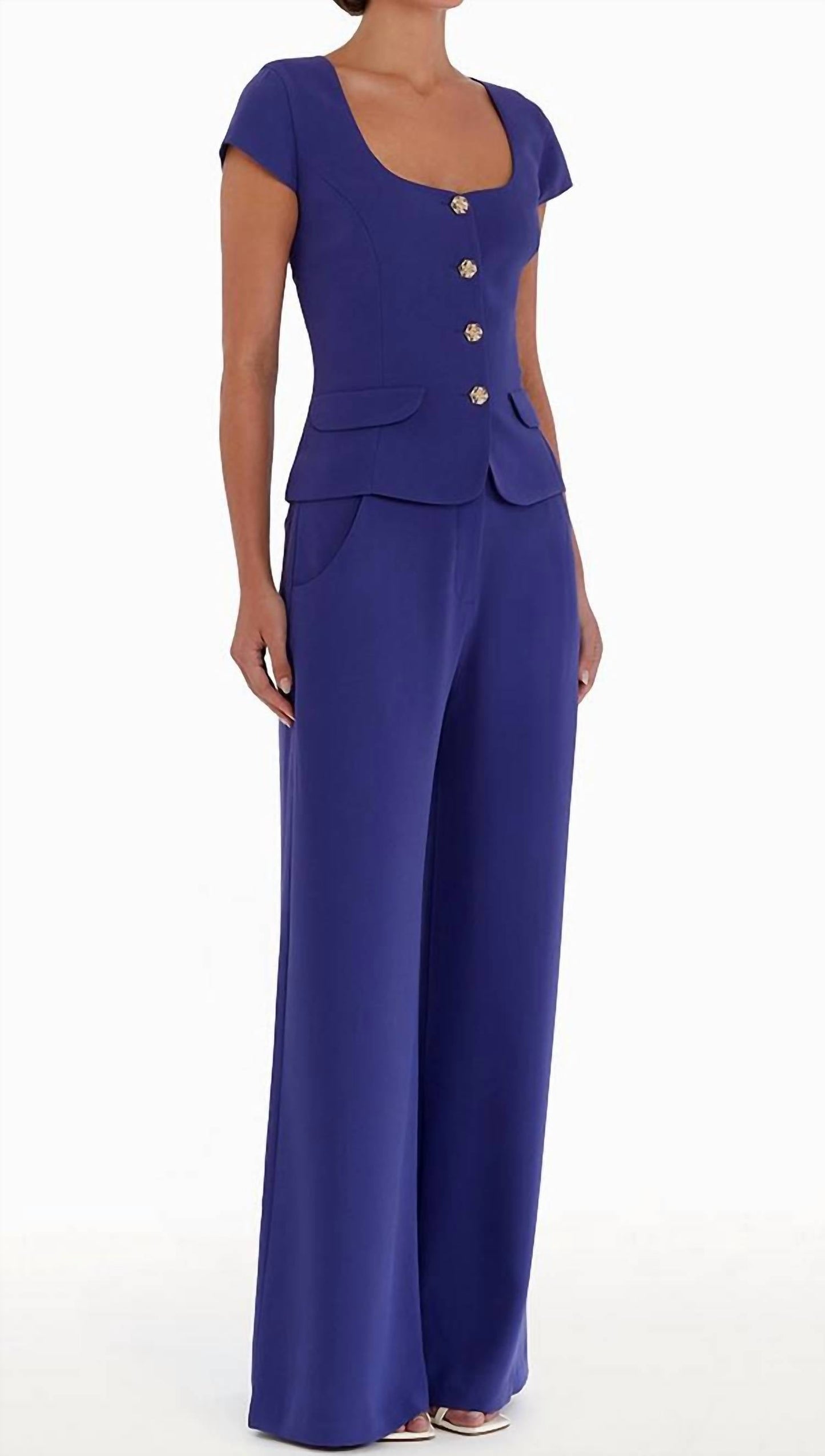 Amanda Uprichard - Short Sleeved Kya Top