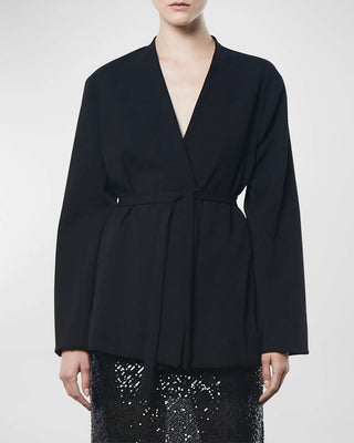Enza Costa - Soft Crepe Wrap Blazer