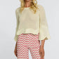 Elizabeth James The Label - Nina Cropped Sleeves Sweater