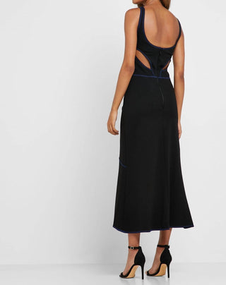 Topshop - Cutout Racer Back Bodycon Fit Flare Dress